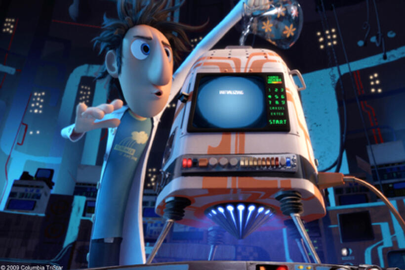 Flint Lockwood in "Cloudy With a Chance of Meatballs."