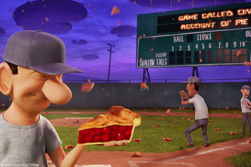 A scene from the film "Cloudy With a Chance of Meatballs."