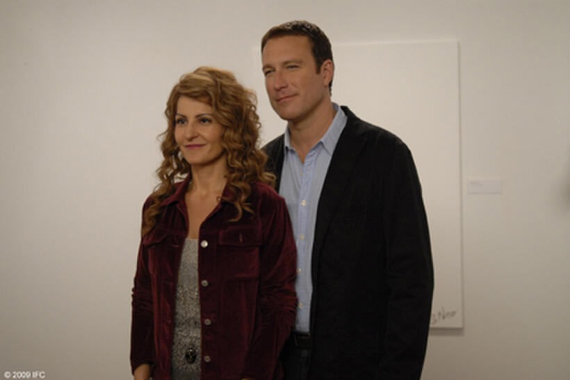 Nia Vardalos as Genevieve and John Corbett as Greg in "I Hate Valentine's Day."