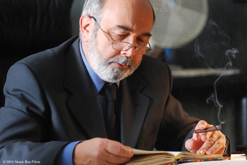 Gerard Jugnot as the judge in "The Sicilian Girl."