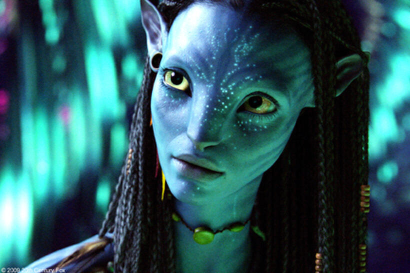 Zoe Saldana as Neytiri in "Avatar."