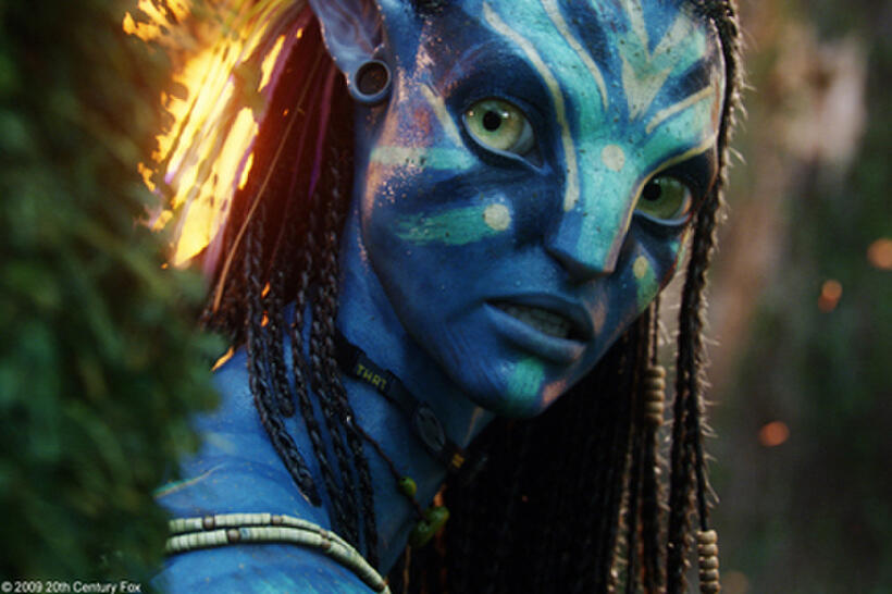 Zoe Saldana as Neytiri in "Avatar."
