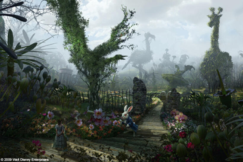 Concept art from "Alice in Wonderland."