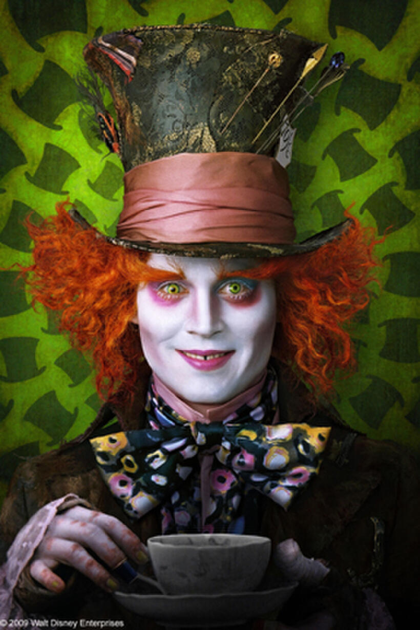 Concept art: Johnny Depp as The Mad Hatter in "Alice in Wonderland."