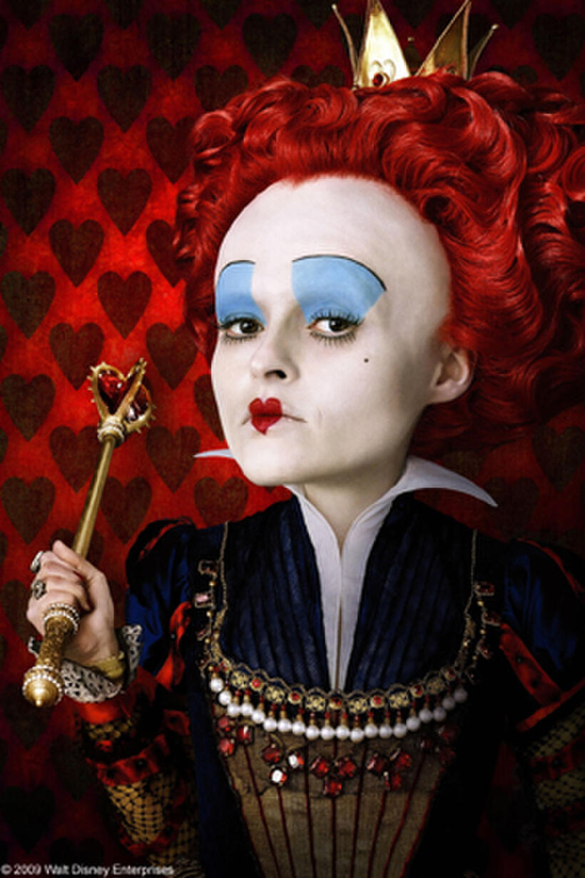 Concept art: Helena Bonham Carter as The Red Queen in "Alice in Wonderland."