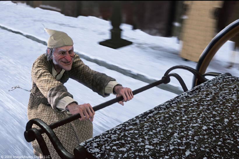 Ebenezer Scrooge (voice of Jim Carrey)  in "Disney's A Christmas Carol."