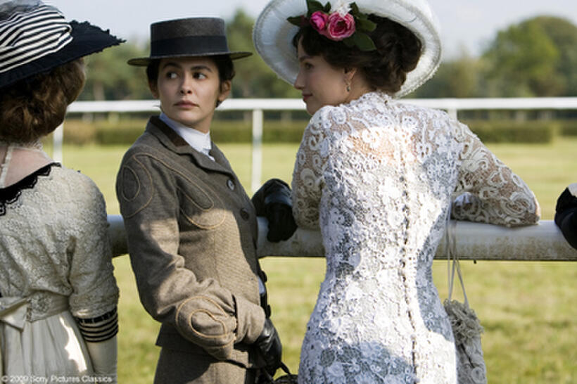 Audrey Tautou as Coco Chanel and Marie Gillain as Adrienne in "Coco Before Chanel."