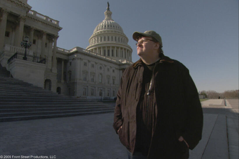 Filmmaker Michael Moore in "Capitalism: A Love Story."