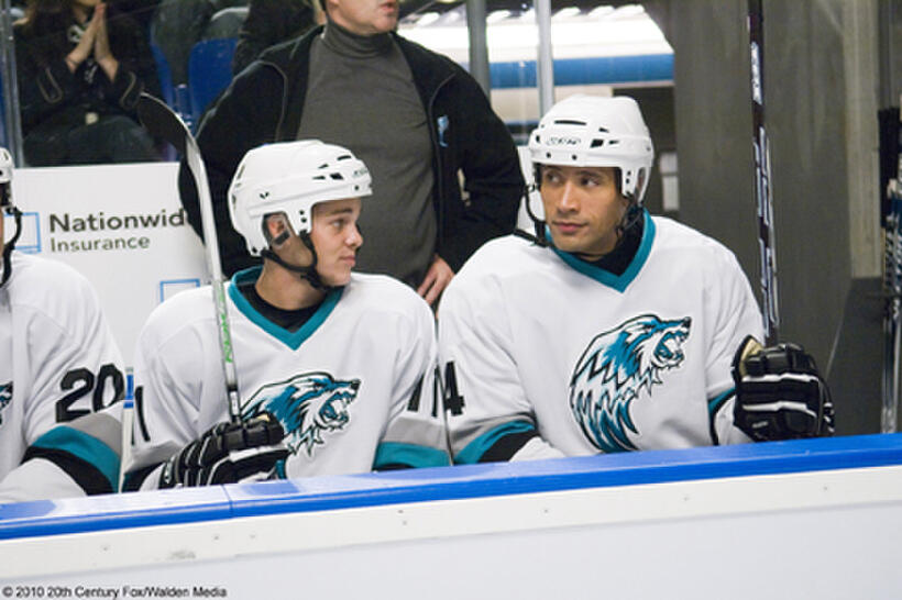 Ryan Sheckler as Mick and Dwayne Johnson as Derek in "Tooth Fairy."