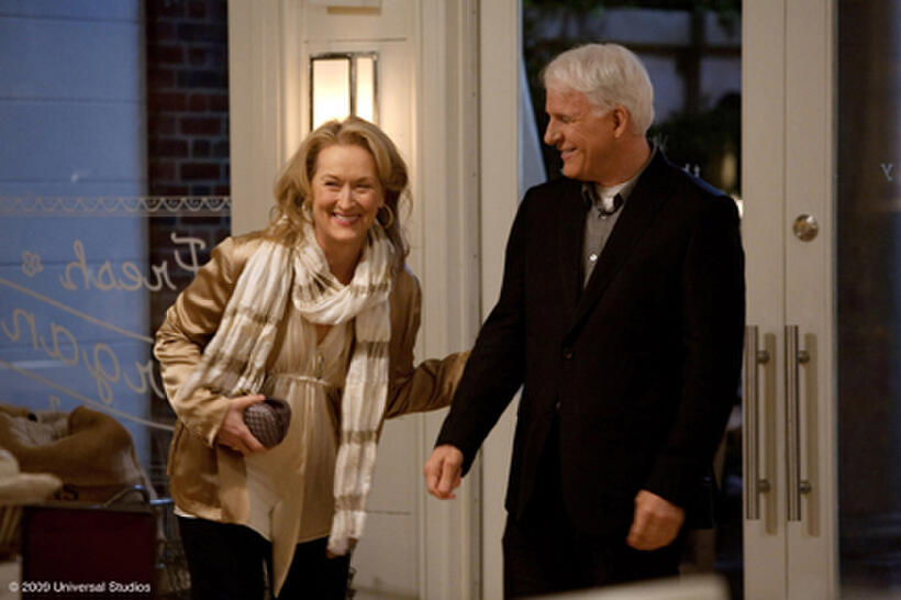Meryl Streep as Jane and Steve Martin as Adam in "It's Complicated."