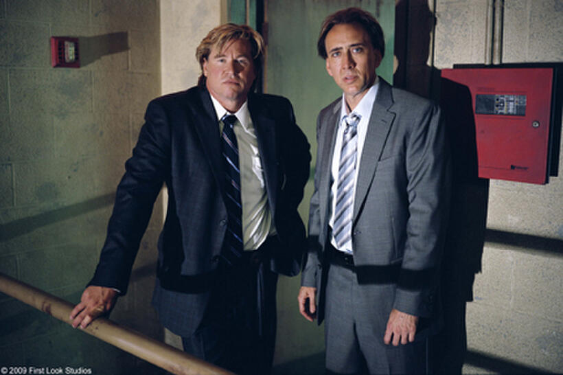 Val Kilmer as Stevie Pruitt and Nicolas Cage as Terence McDonaugh in "Bad Lieutenant: Port of Call New Orleans."
