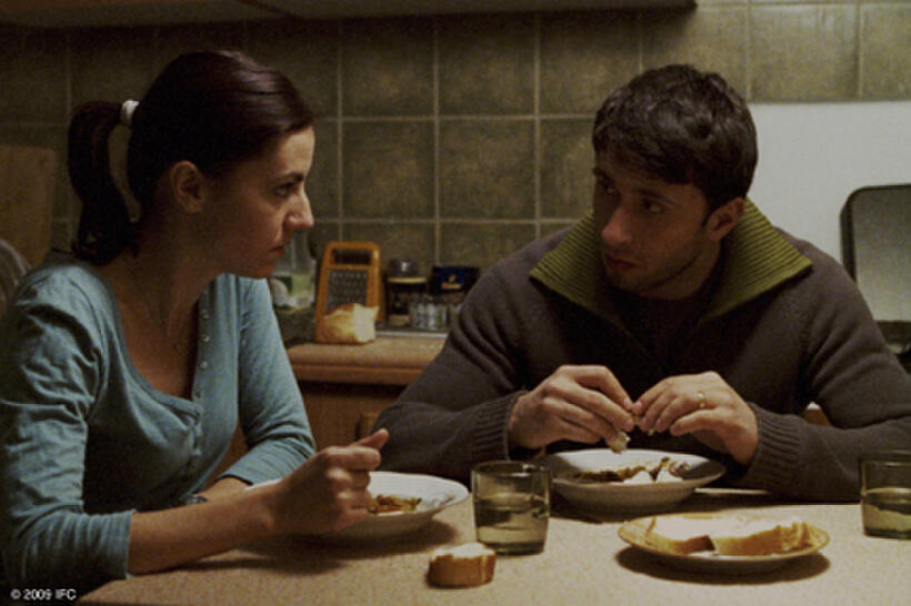 Irina Saulescu as Anca and Dragos Bucur as Cristi in "Police, Adjective."
