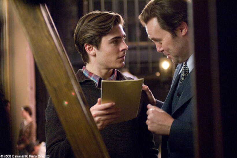 Christian McKay as Orson Welles and Zac Efron as Richard Samuels in "Me and Orson Welles."
