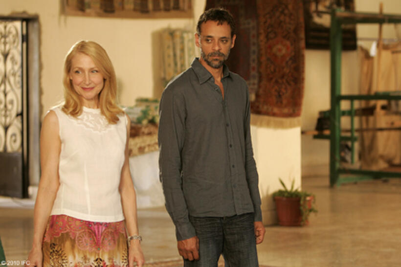 Patricia Clarkson as Juliette and Alexander Siddig as Tareq in "Cairo Time."