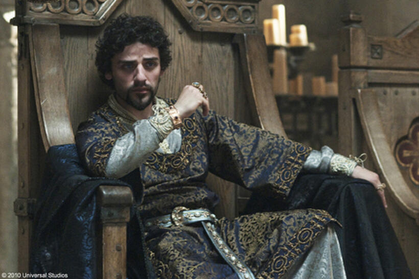 Oscar Isaac as Prince John in "Robin Hood."