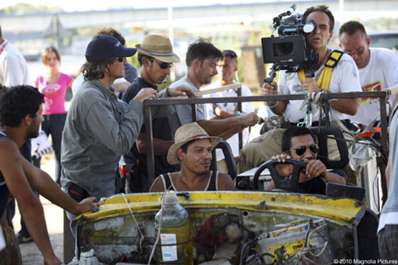 On the set of the film "District 13: Ultimatum."