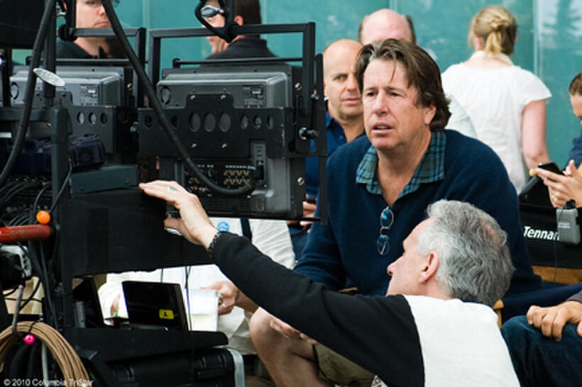 Director Andy Tennant on the set of "The Bounty Hunter."