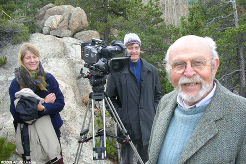 Lexy Lovell, Michael Uys and Ed Wood on the set of "The Good Soldier."