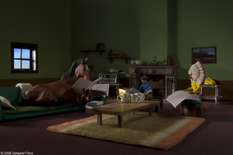 A scene from the film "A Town Called Panic."