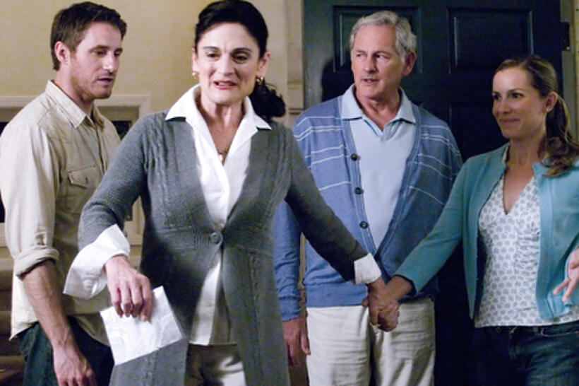 Sam Jaeger as Thom, Cristine Rose as Lynnette, Victor Garber as Arnold and Amber Jaeger as Claire in ``Take Me Home.''
