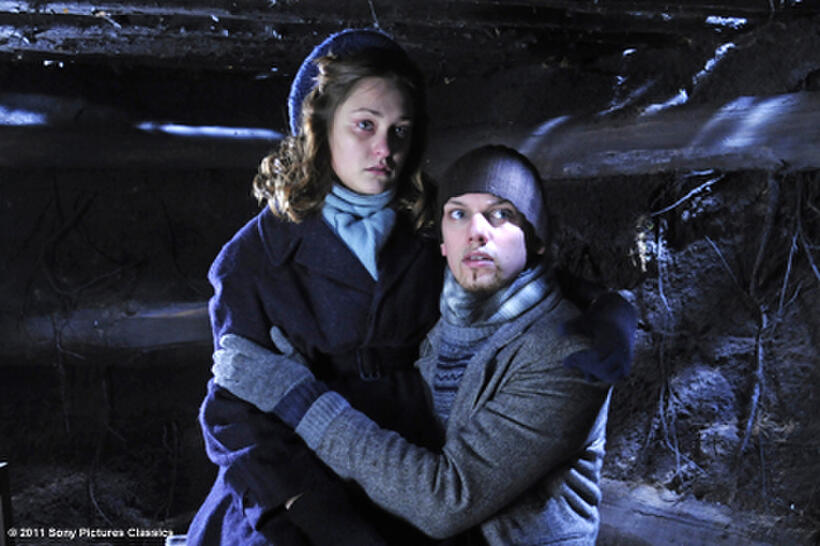 Melody Klaver as Erica and Jamie Campbell Bower as Jack in ``Winter in Wartime.''