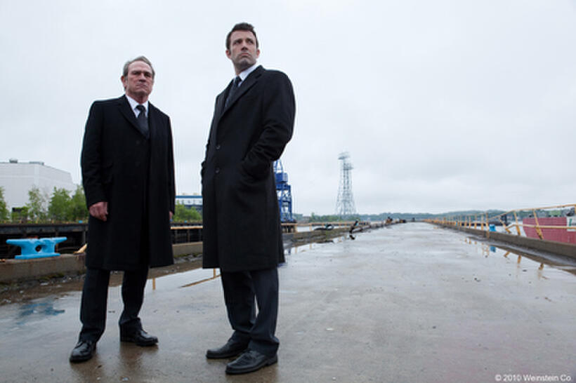 Tommy Lee Jones as Gene McClary and Ben Affleck as Bobby Walker in "The Company Men."