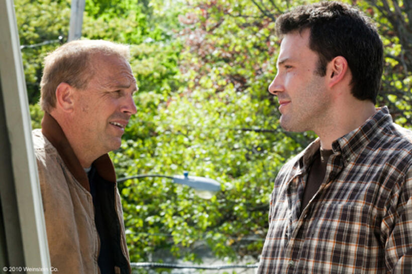Kevin Costner as Jack Dolan and Ben Affleck as Bobby Walker in "The Company Men."