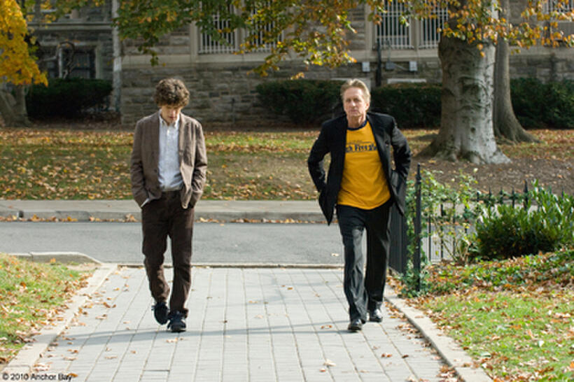 Jesse Eisenberg as Cheston and Michael Douglas as Ben in "Solitary Man."