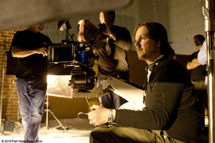 Filmmaker Matt Reeves on the set of "Let Me In."