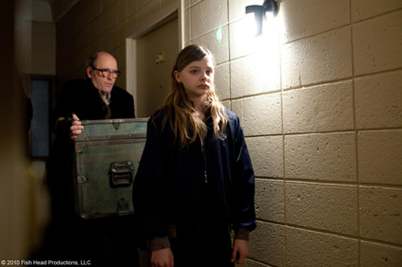 Richard Jenkins as The Father and Chloe Grace Moretz as Abby in "Let Me In."
