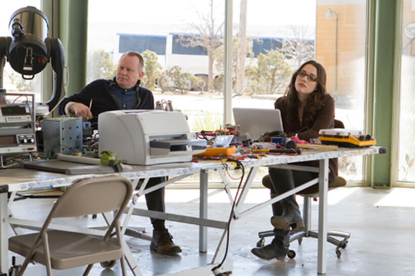 Stellan Skarsg?rd as Professor Andrews and Kat Dennings as Darcy in "Thor."