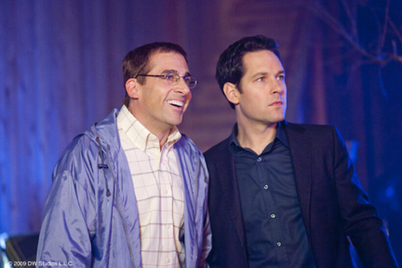 Steve Carell as Barry and Paul Rudd as Tim in "Dinner for Schmucks."