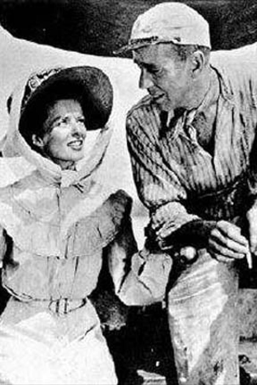 Katherine Heprbun and Humphrey Bograt in "The African Queen."