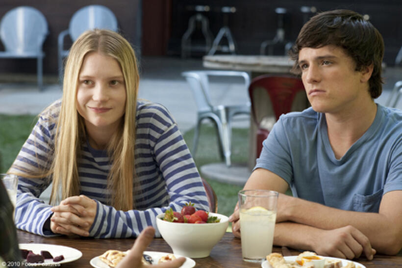 Mia Wasikowska as Joni and Josh Hutcherson as Laser in "The Kids Are All Right."