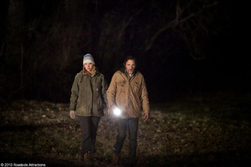  Jennifer Lawrence as Ree Dolly and John Hawkes as Teardrop in "Winter's Bone."