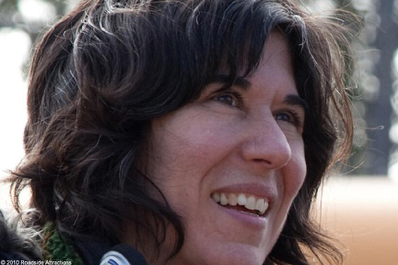 Director-writer Debra Granik on the set of "Winter's Bone."