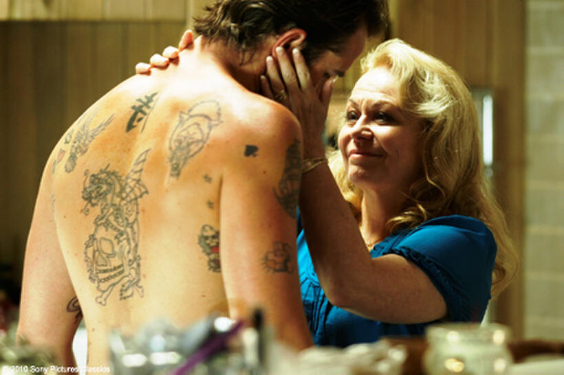 Sullivan Stapleton as Craig Cody and Jacki Weaver as Janine "Smurf" Cody in "Animal Kingdom."