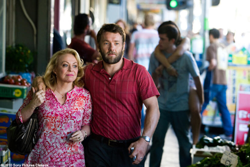 Jacki Weaver as Janine ``Smurf'' Cody and Joel Edgerton as Barry "Baz" Brown in "Animal Kingdom."