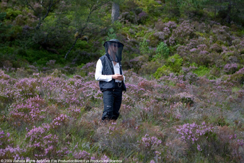 Director Nicolas Winding Refn on the set of "Valhalla Rising."