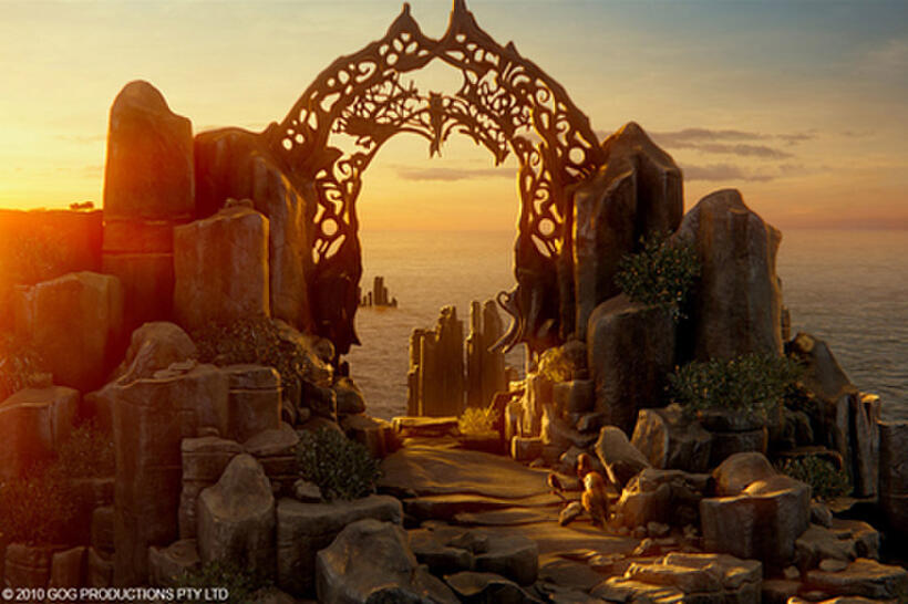 A scene from the film "Legend of the Guardians: The Owls of Ga'Hoole."