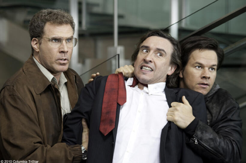 Will Ferrell as Det. Allen Gamble, Steve Coogan as David Ershon and Mark Wahlberg as Det. Terry Hoitz in "The Other Guys."