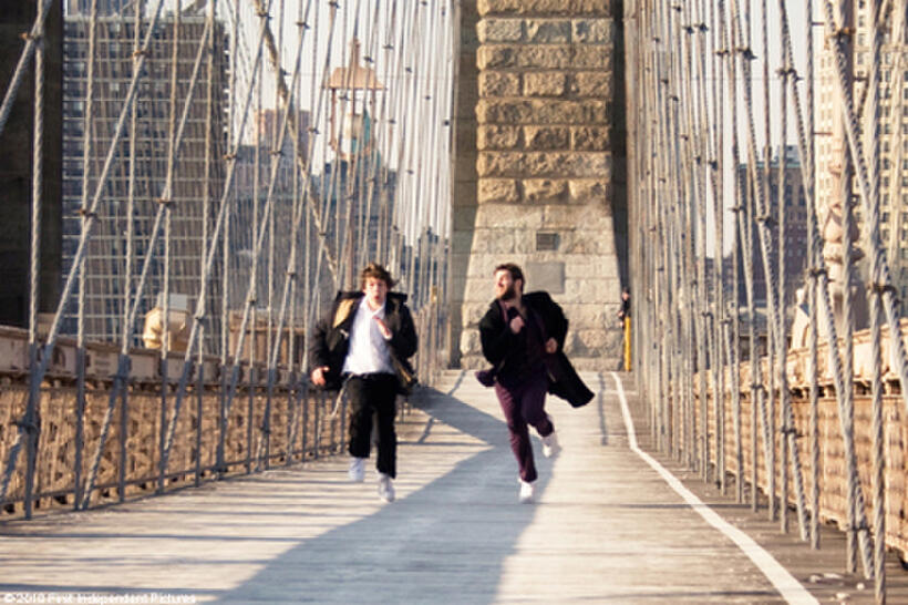 Jesse Eisenberg as Sam and Justin Bartha as Yosef in "Holy Rollers."