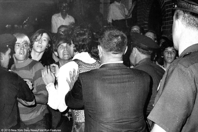 A scene from the film "Stonewall Uprising."