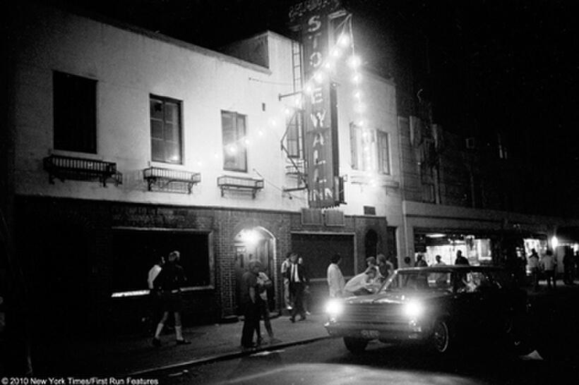 A scene from the film "Stonewall Uprising."