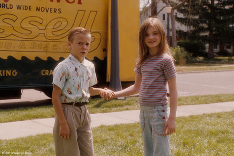 Ryan Ketzner as Young Bryce and Morgan Lily as Young Juli in "Flipped."