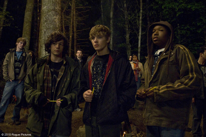John Magaro as Alex, Max Thieriot as Bug and Denzel Whitaker as Jerome in "My Soul to Take."