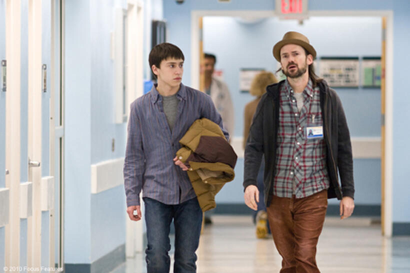 Keir Gilchrist as Craig and Jeremy Davies as Smitty in "It's Kind of a Funny Story."