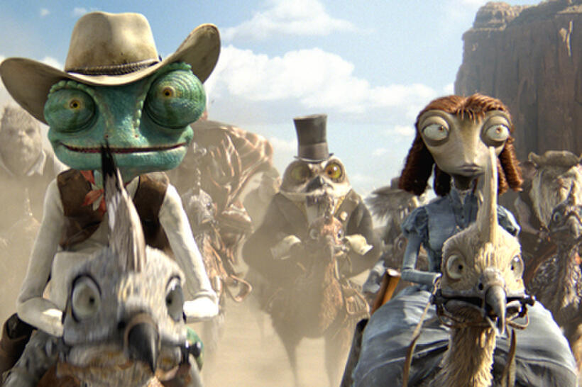 A scene from ``Rango.''