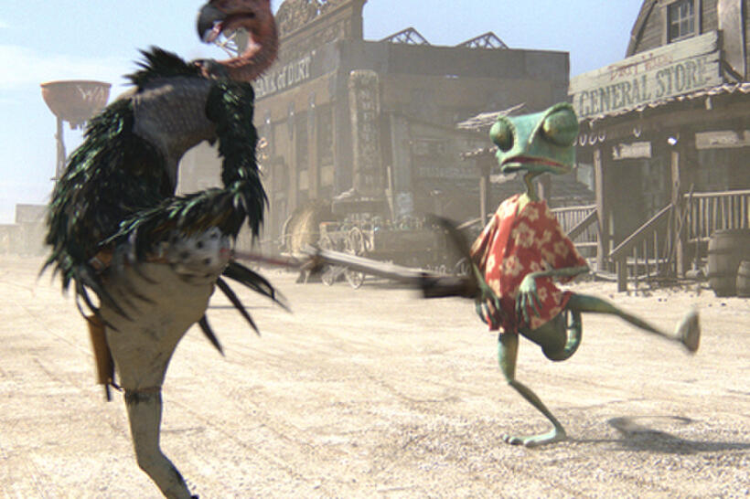 A scene from ``Rango.''