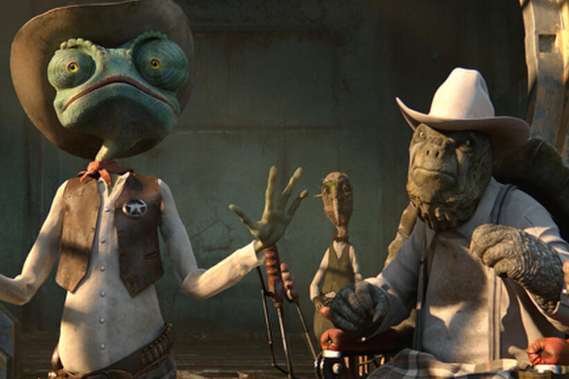 Rango, Parsons and The Mayor in ``Rango.''